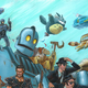 A crop of Augie Pagan’s painting for “Crazy 4 Cult 12.”
